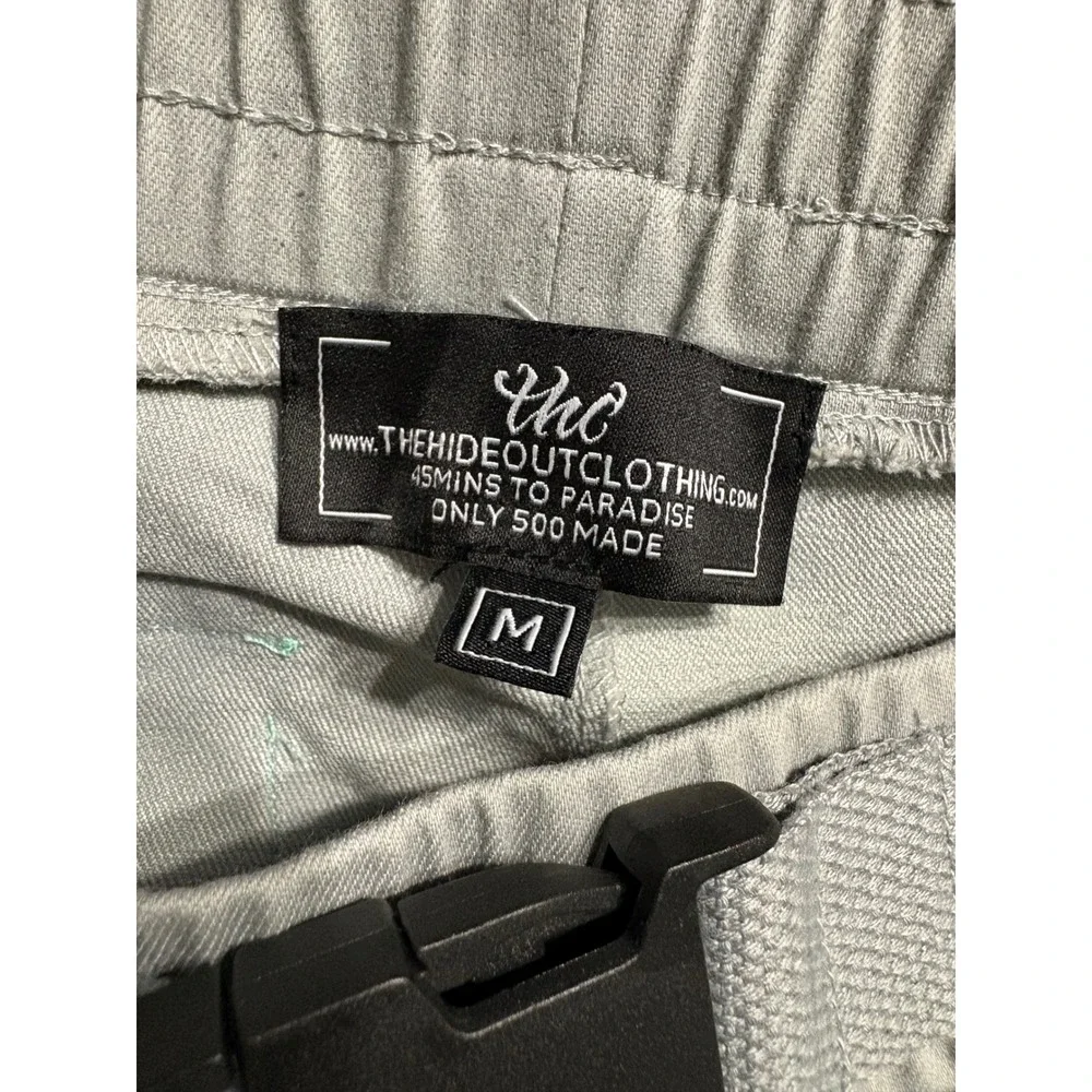 The Hideout Clothing THC Limited Edition Cargo Pants Grey Mint Green Mens Medium